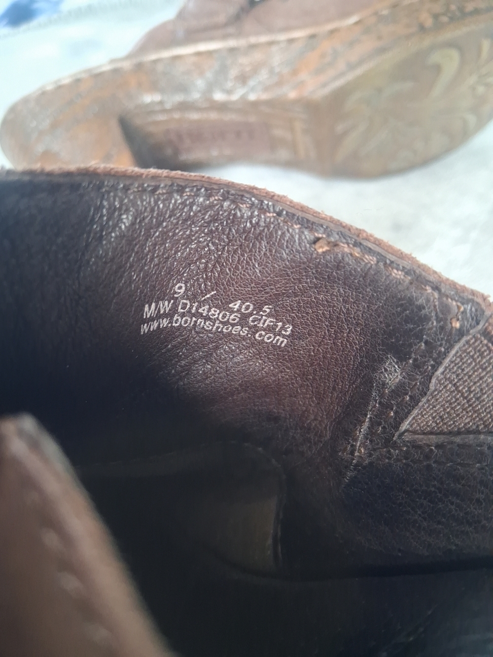 Born Strap Buckle Detail Clog Mule Slip On Shoes Mocha Brown Sz 9 - Picture 3 of 16